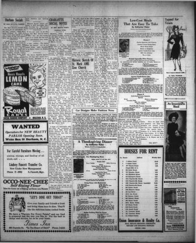 The Carolina times. (Durham, N.C.) 1919-current, November 16, 1940 ...