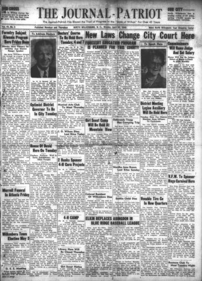 The Journal-patriot. (North Wilkesboro, N.C.) 1932-current, April 25 ...